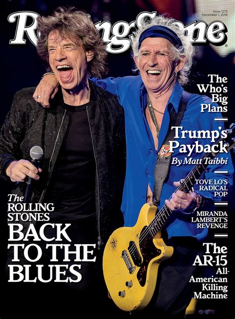 Rolling Stones On The December 1 2016 Cover Keith Richards Ringo