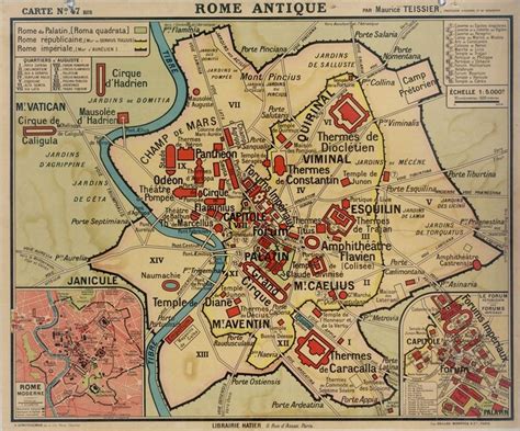 Rome Antique Carte Rome Affiches Scolaires Rome Antique