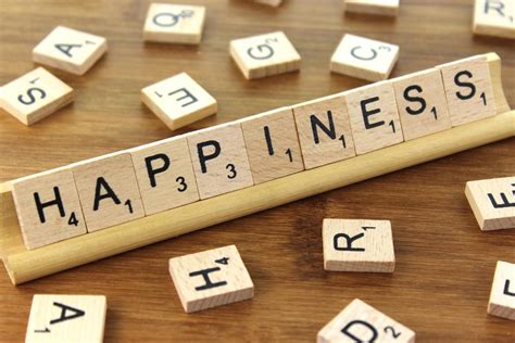 Happiness Free Of Charge Creative Commons Wooden Tile Image