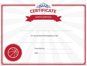printable basketball award certificates