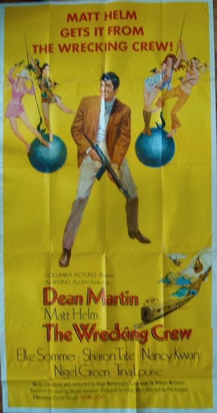The Wrecking Crew Three Sheet Movie Posters Limited Runs