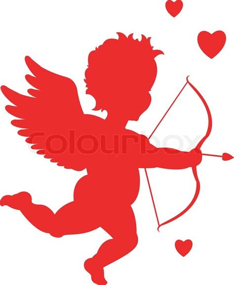 Valentines Day Cupid Illustration Stock Vector Colourbox