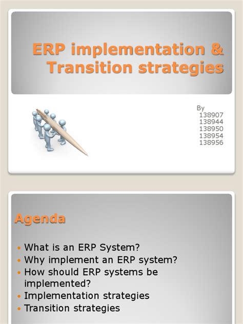 Erp Implementation And Transition Stratagies Enterprise Resource