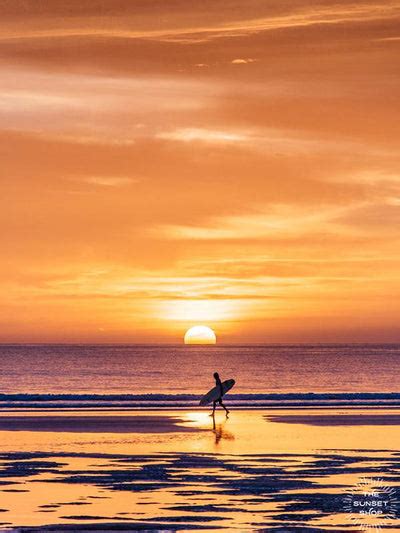 Walking On Sunshine Surfer Sunset In Costa Rica The Sunset Shop
