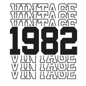 Vintage 1982 38th Birthday SVG | 38th Birthday svg cut file Download
