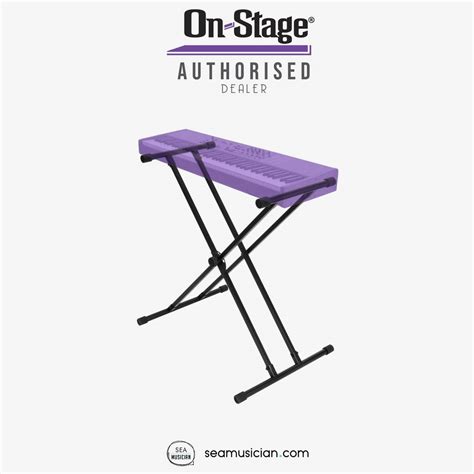 On Stage Ks7191 Classic Double X Keyboard Stand Color Black I Seamusician