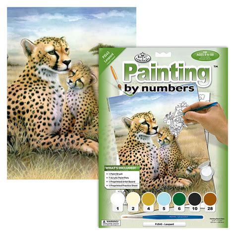 Cheetahs Paint By Numbers Crafty Arts