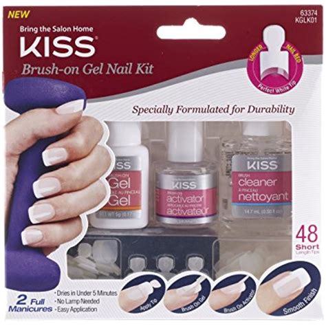 Kiss Brush On Gel Nail Kit Kglk01 1 Pack Ebay
