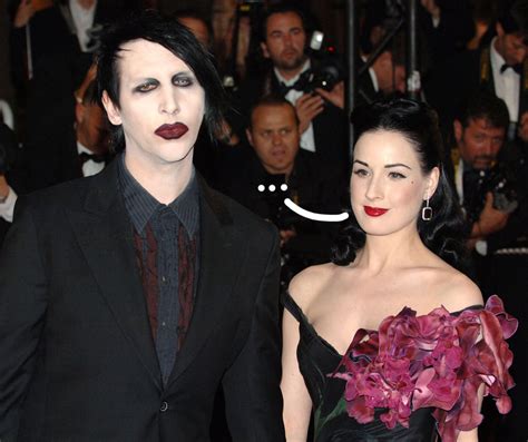 Dita Von Teese Marilyn Manson Marilyn Manson And Ex Wife Dita Von Teese Are Reunited Daily