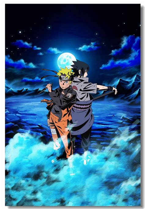 Custom Canvas Wall Paintings Uzumaki Naruto Poster Uchiha Sasuke Wall