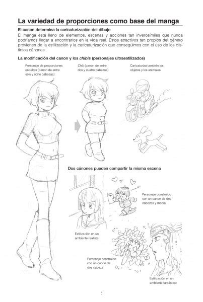 TÉcnicas De Dibujo Manga 02 CÁnones Y Proporciones