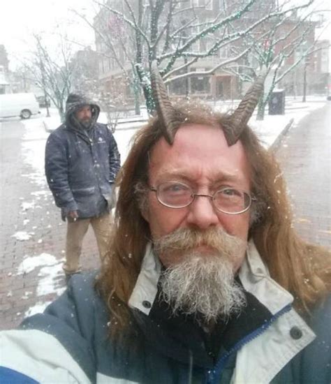 Pagan Priest Wears Horns For His Driving License Photo 11 Pics