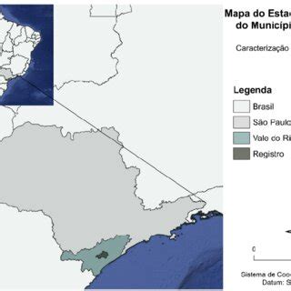 Mapa Do Brasil Com Destaque Para O Estado De S O Paulo Vale Do Ribeira Download Scientific
