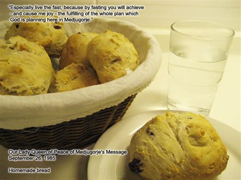 Fasting Bread Recipe Medjugorje Centre Of Canada