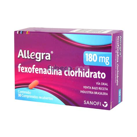 Allegra 180 Mg Unidad Fybeca