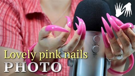 Lovely Pink Long Nails Photo Youtube