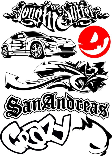 Make your own car decals and express your personality and style. Car Bike Vehicle Graphics Vinyls Decals Vector Free Vector ...