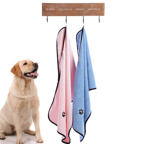 Microfiber Pet Bath Towel Ultra Soft Microfiber Chenille Dog Dry Towel