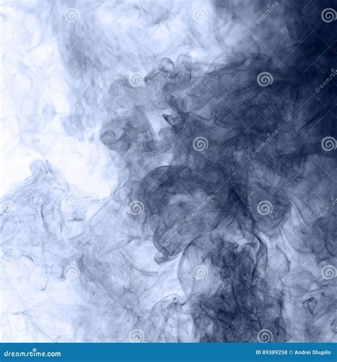 Blue Smoke On A White Background Stock Photo Image Of Aroma Mist