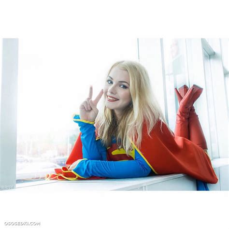 Model Irina Meier Irinemeier In Cosplay Supergirl From Dc Comics