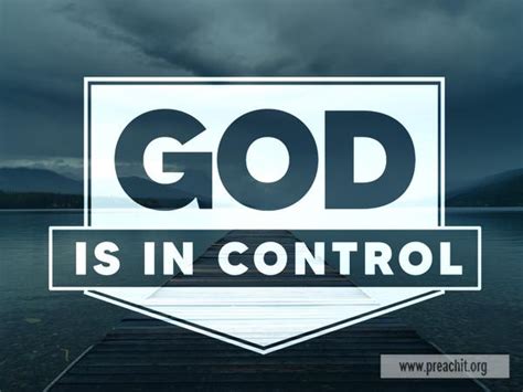 Do you believe that today? Sermon by Title: God Is In Control