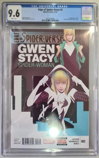 Edge Of Spiderverse 2 Fap Spider Gwen Cgc 96 First Print Eur 606