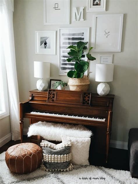 10 Ways To Decorate Around A Piano Home Made By Carmona Piano Room