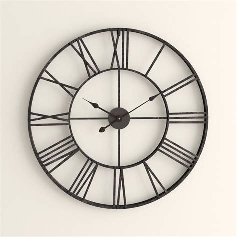 Oversized Eisenhauer Wall Clock And Reviews Joss And Main Clock Wall