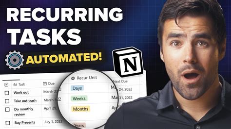 How To Create Automated Recurring Tasks In Notion Youtube