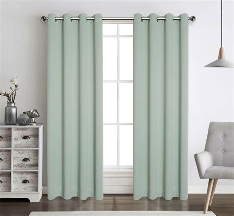 2 Pack 100 Blackout Grommet Top Sage Green Curtain Panels Assorted