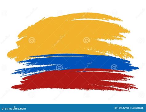 Vector Colombia Flag Colombia Flag Illustration Colombia Flag Picture