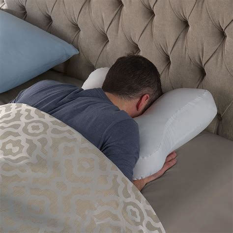 The Stomach Sleepers Pillow Hammacher Schlemmer
