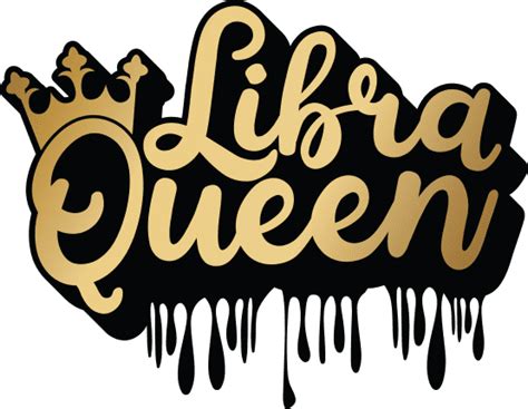 Birthday Tshirt Design Libra Queen Drippy Design Golden Png For Sublimation Free Svg File