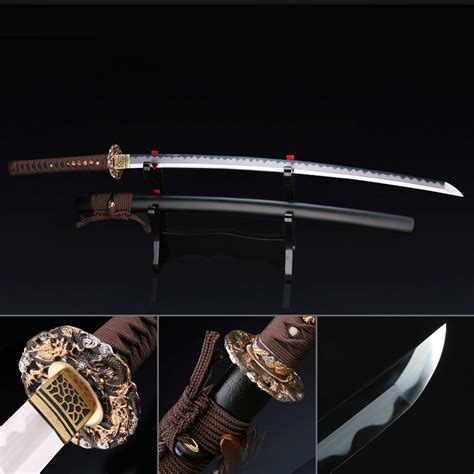 Handmade Dragon Katana T10 Carbon Steel Real Japanese Samurai Sword