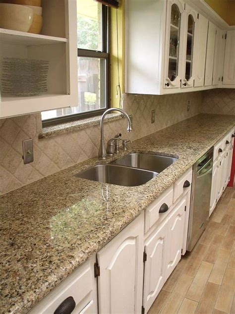 When deciding between either a full granite backsplash or tile backsplash, most homeowners will automatically choose a full granite backsplash in tampa, especially if they are looking to add a catchy color pop or accent to the kitchen area. easy backsplash? neutral enough with Venetian Gold Granite ...