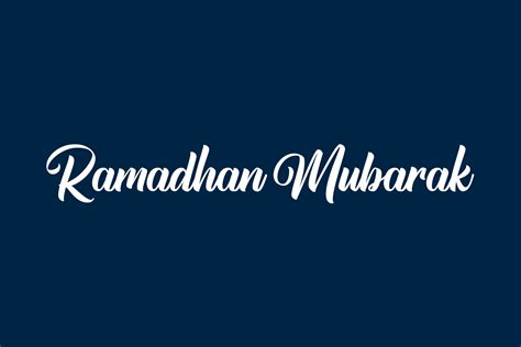 Ramadhan Mubarak Fonts Shmonts
