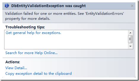 Validation Failed For One Or More Entities See Entityvalidationerrors