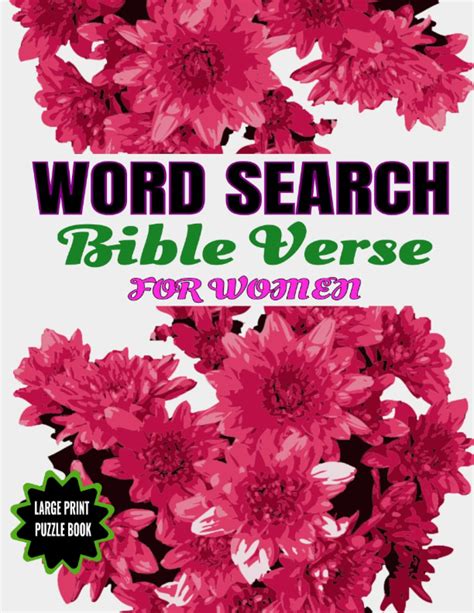 Word Search Bible Verse For Women Large Print Puzzle Book Puzzle