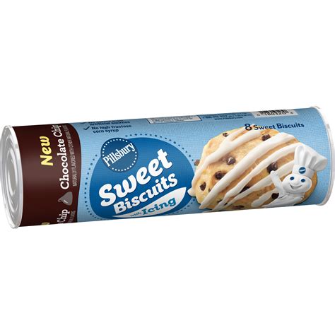 Let cookies stand at room temperature until piping is. Pillsbury Chocolate Chip Sweet Biscuits with Icing - Shop Biscuit & Cookie Dough at H-E-B