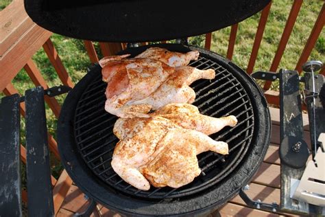 Spatchcock Chicken On The Big Green Egg Spatchcock Chicken Big Green Egg Food