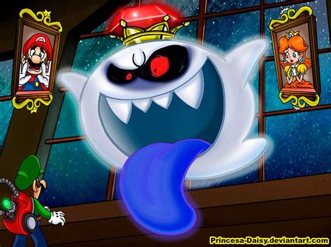 I Love To Draw Luigi And King Boo Together Im Not Sure Why Maybe Its Because King Boo Is A