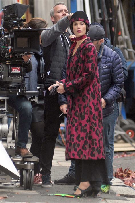 Gemma Arterton Filming A Scene With Elizabeth Debicki On The Set Of Vita And Virginia In