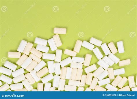 White Chewing Gum Bubble Gum Stock Photo Image Of Chew Copy 156895650