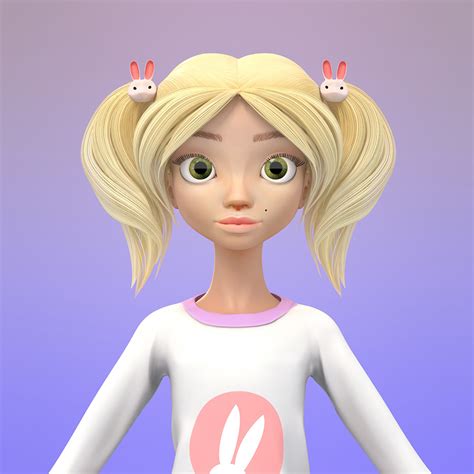 Anko 3d Cute Cartoon Girl