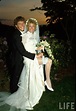 Christopher Atkins and wife Lynne at their wedding.May 1985