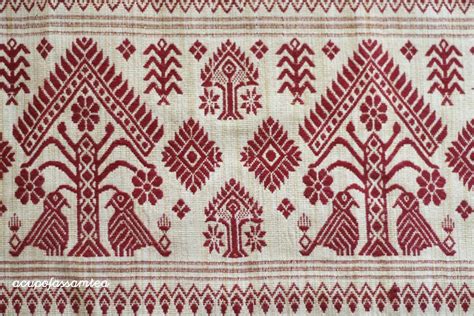 Five Assamese Motifs Or Designs In Assamese Weave Floral Pattern Design