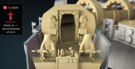 Star Wars Millennium Falcon Interior 3d Printable Parts Kit 1