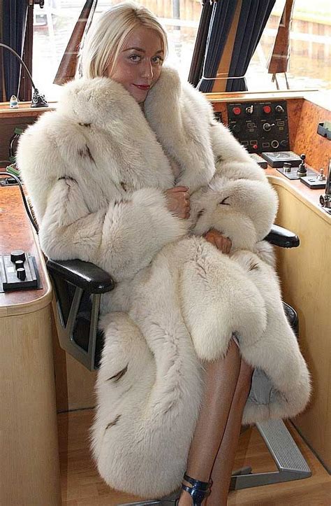 how about a boat ride just me and my lovely thick fox fur fox fur coat fur coat fashion
