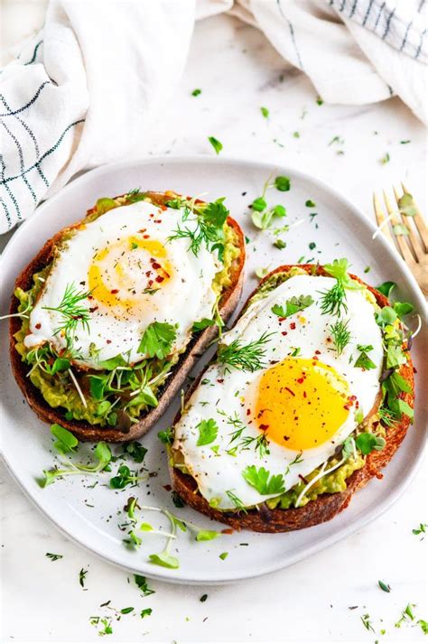 Avocado Egg Breakfast Toast Receita Caf Da Manh Saud Vel
