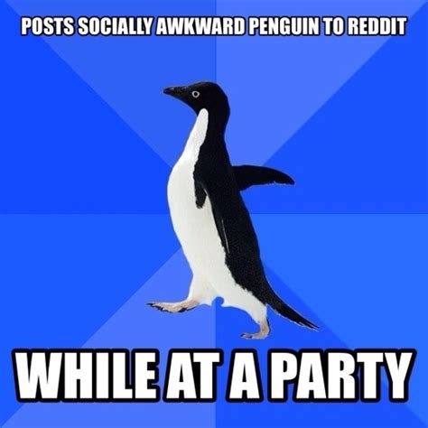 Socially Awkward Penguin Meme Guy